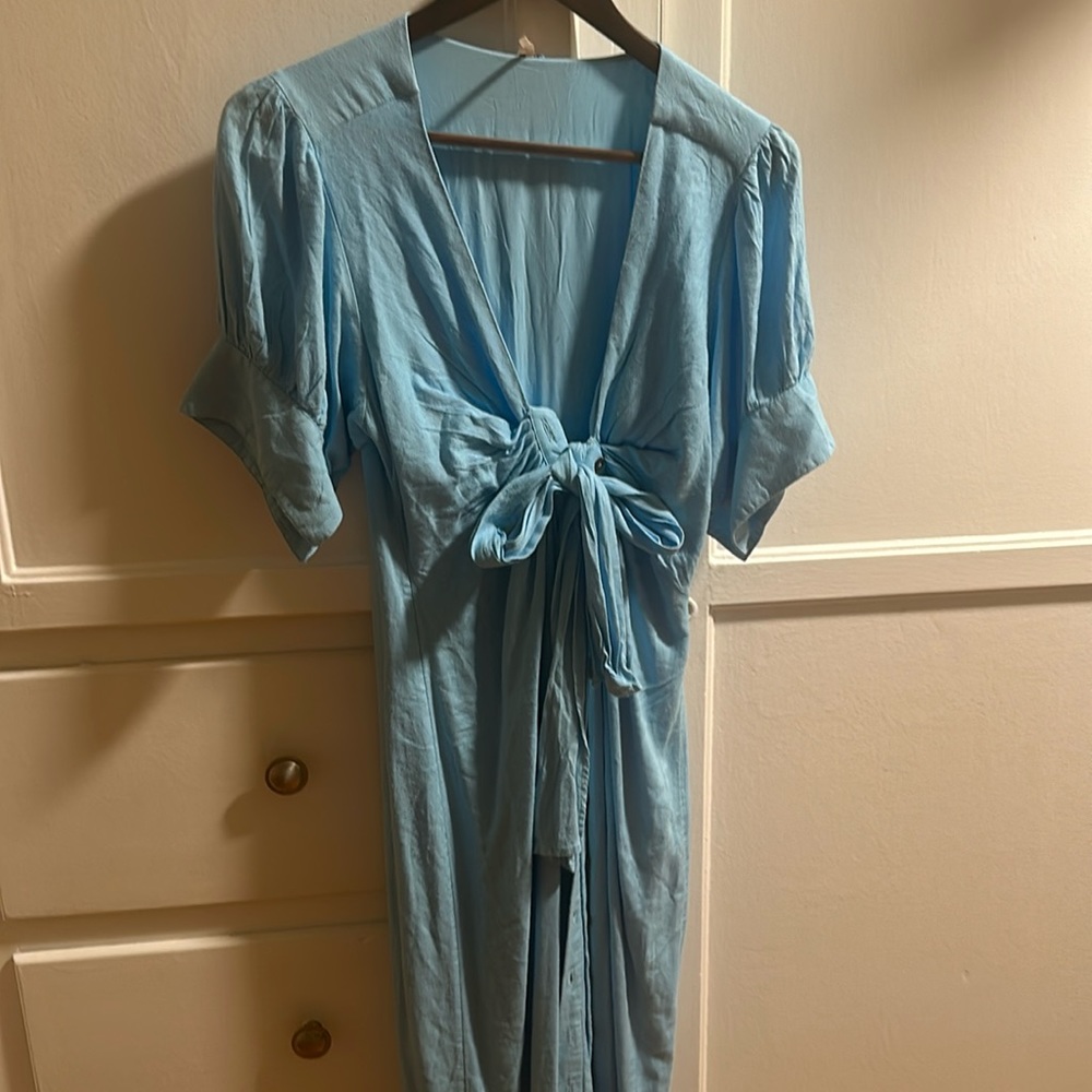 Free people baby blue dress 🦋🐬